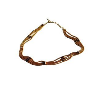 Vintage Women's Gold Metal Rope Beaded Belt M